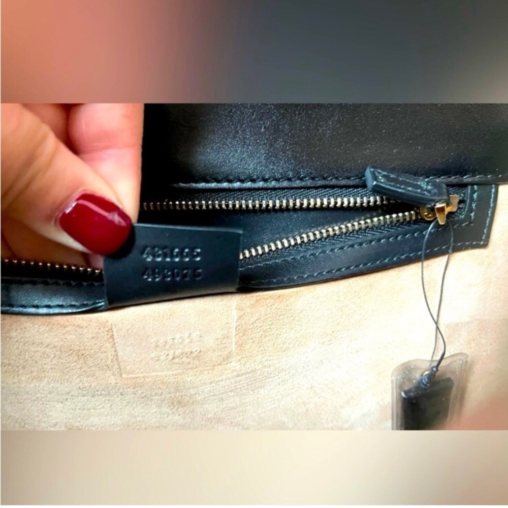 GUCCI SYLVIE Medium Black Top Handle Bag - Picture 5 of 5